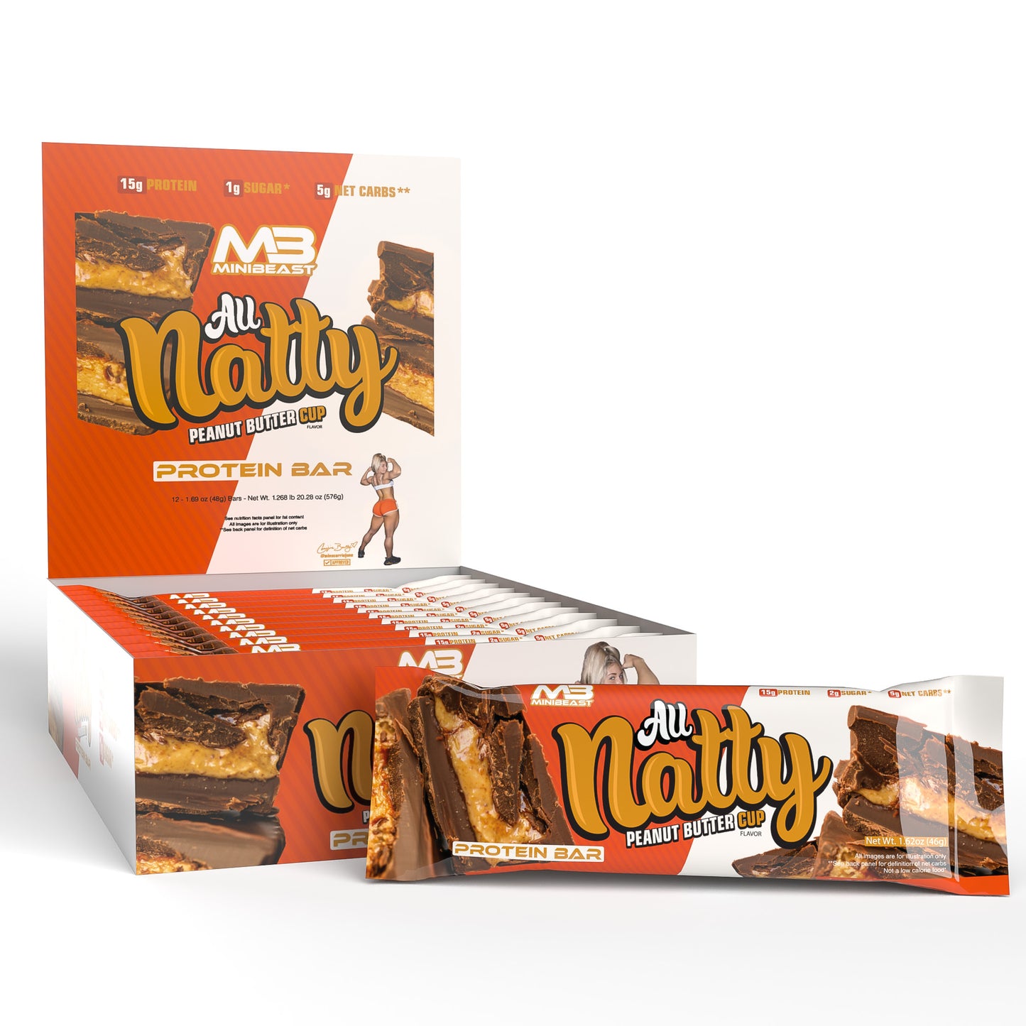All Natty Protein Bar - Peanut Butter Cup