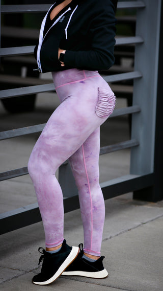 Curve X Leggings Marble - Marble Blush