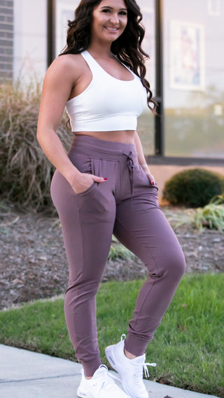 Balance Joggers - Rosewood