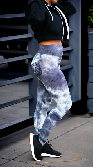 Curve X Leggings Marble - Marble Storm