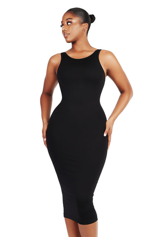 Contour Y Dress - Black