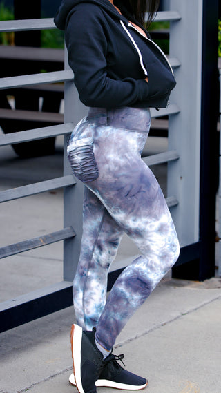 Curve X Leggings Marble - Marble Storm