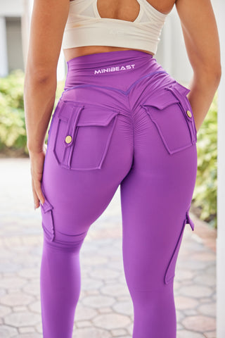 Curve Cargo EVO Leggings - Violet