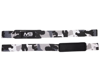 Lifting Wrist Straps - WHITE CAMO