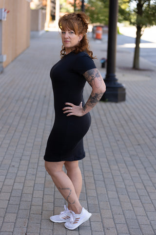 Og T-shirt Dresses - Short Sleeve - Black