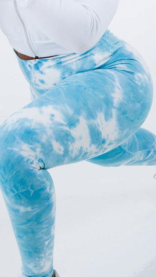 Curve Classic Leggings Marble - Marble Blue