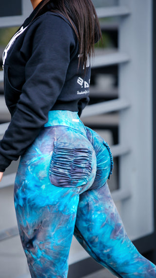 Curve X Leggings Marble - Marble Electric