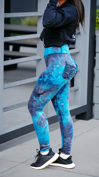 Curve X Leggings Marble - Marble Electric