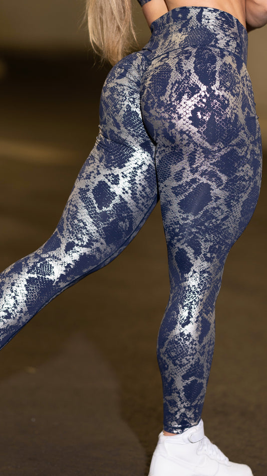 auric leggings - sapphire by Minibeast, a women's fitness apparel item