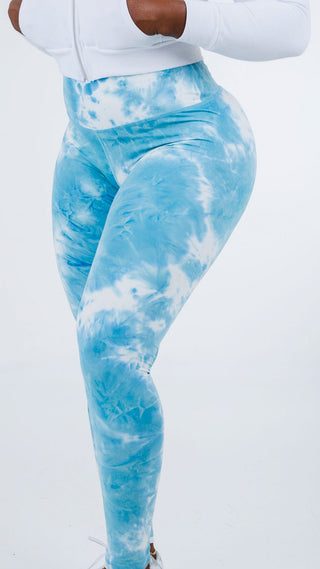 Curve Classic Leggings Marble - Marble Blue