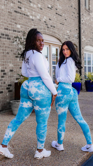 Curve Classic Leggings Marble - Marble Blue