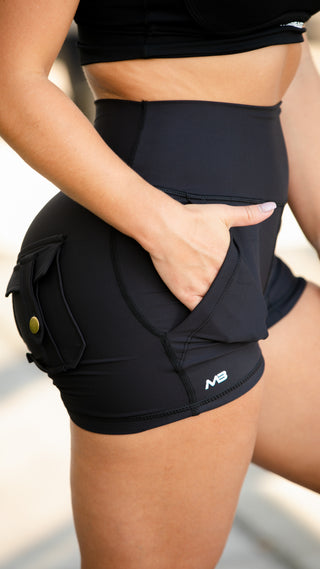 Curve Cargo EVO Shorts - Black