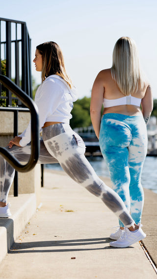 Curve Classic Leggings Marble - Marble Blue