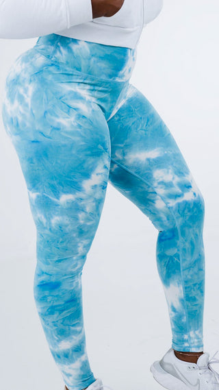 Curve Classic Leggings Marble - Marble Blue