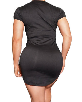 Og T-shirt Dresses - Short Sleeve - Black
